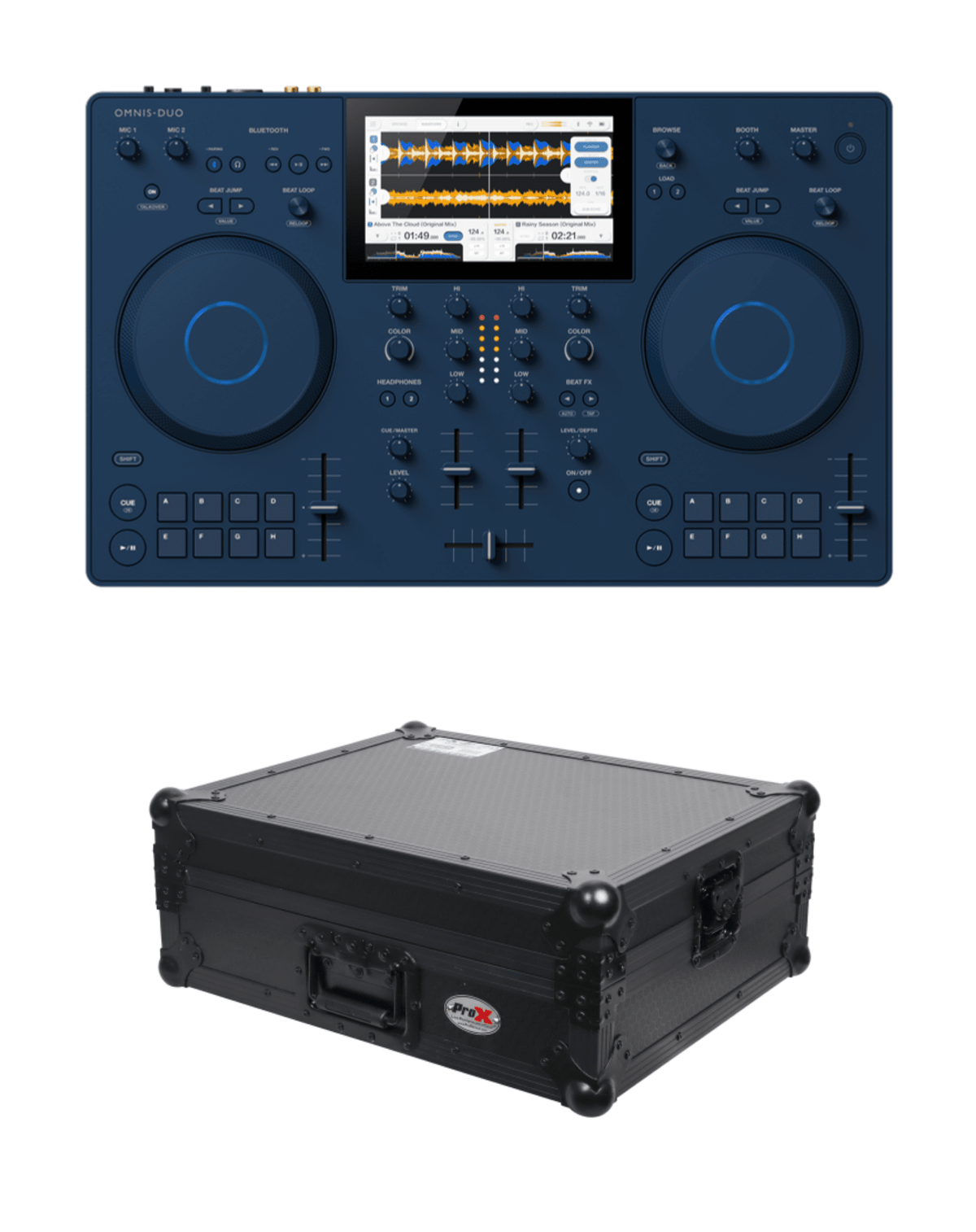 AlphaTheta OMNIS-DUO + ProX XS-OMNISDUO BL Flight Case Bundle