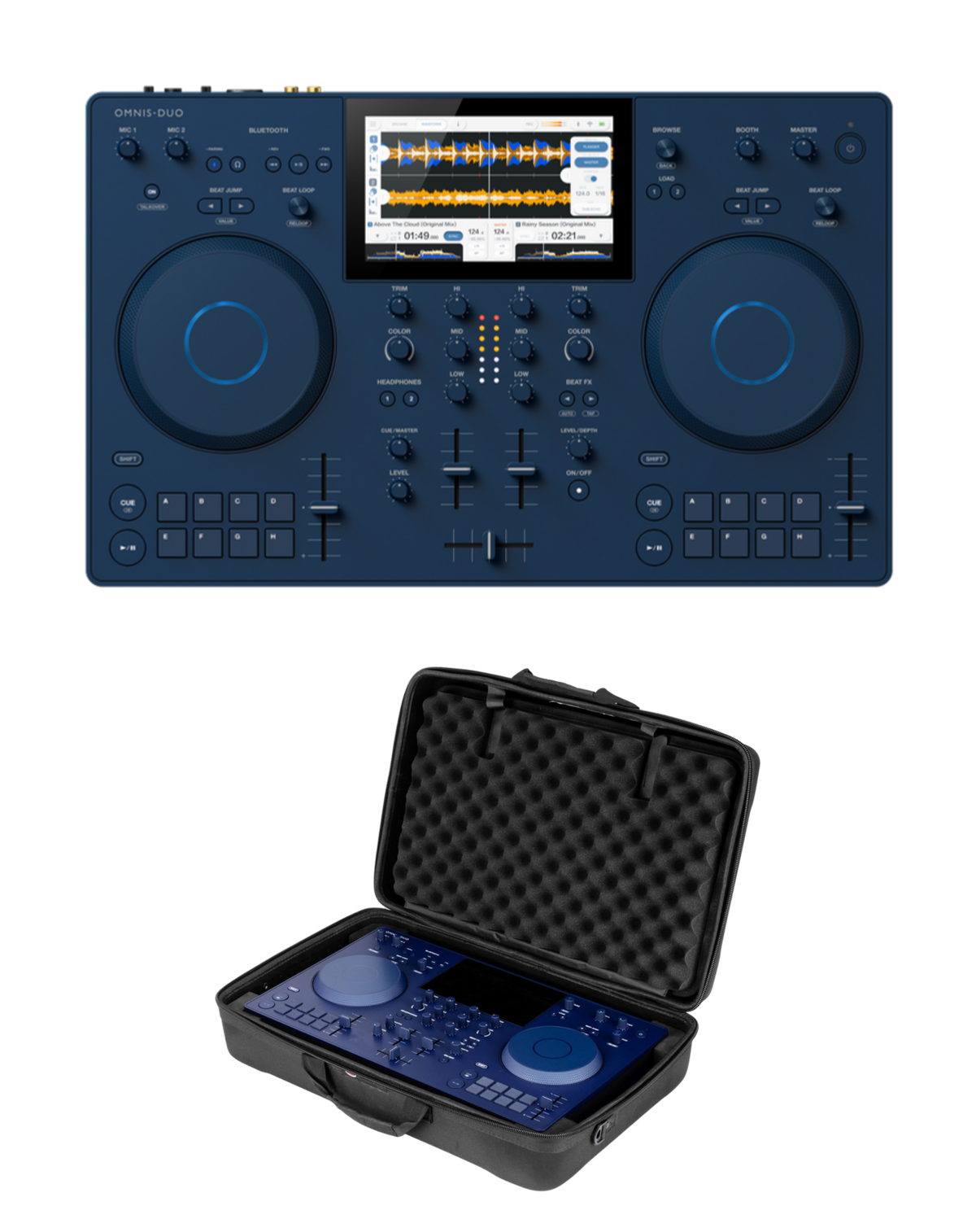 AlphaTheta OMNIS-DUO + Odyssey BMATOMNISDUODLX Soft Case Bundle
