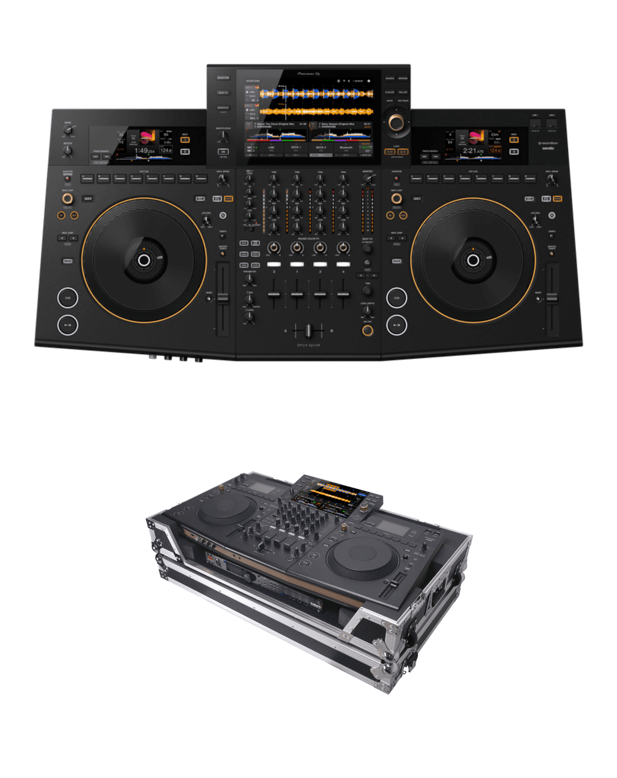 Pioneer DJ OPUS-QUAD + ProX XS-OPUSQUAD W Flight Case Bundle
