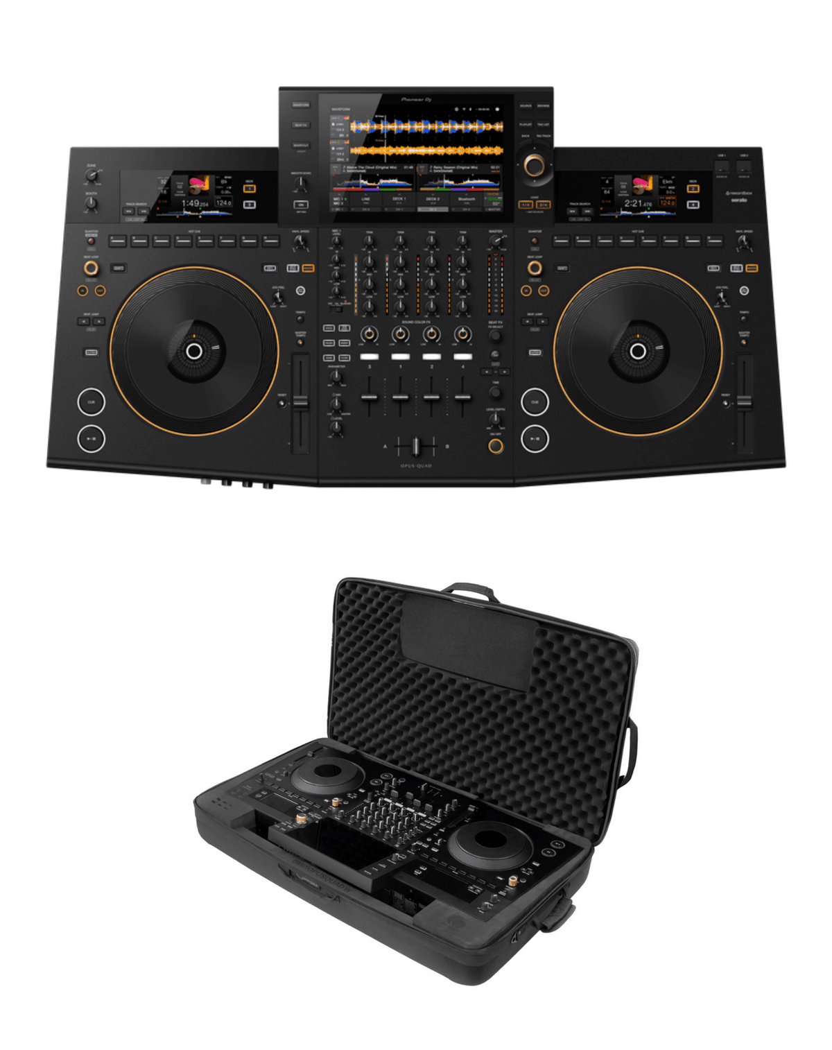 Pioneer DJ OPUS-QUAD + Odyssey BMPIOPUSQUAD Soft Case Bundle