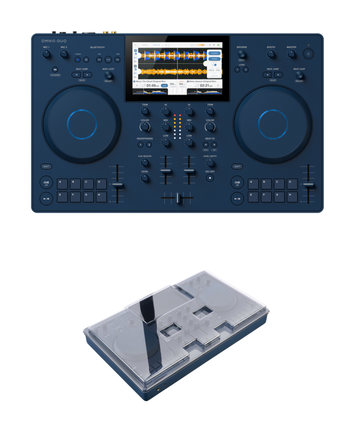 AlphaTheta OMNIS-DUO + Decksaver DS-PC-OMNISDUO Cover Bundle