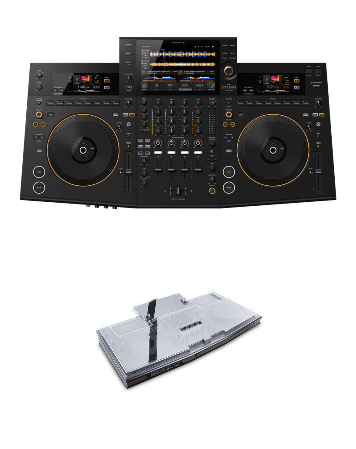 Pioneer DJ OPUS-QUAD + Decksaver DS-PC-OPUSQUAD Cover Bundle
