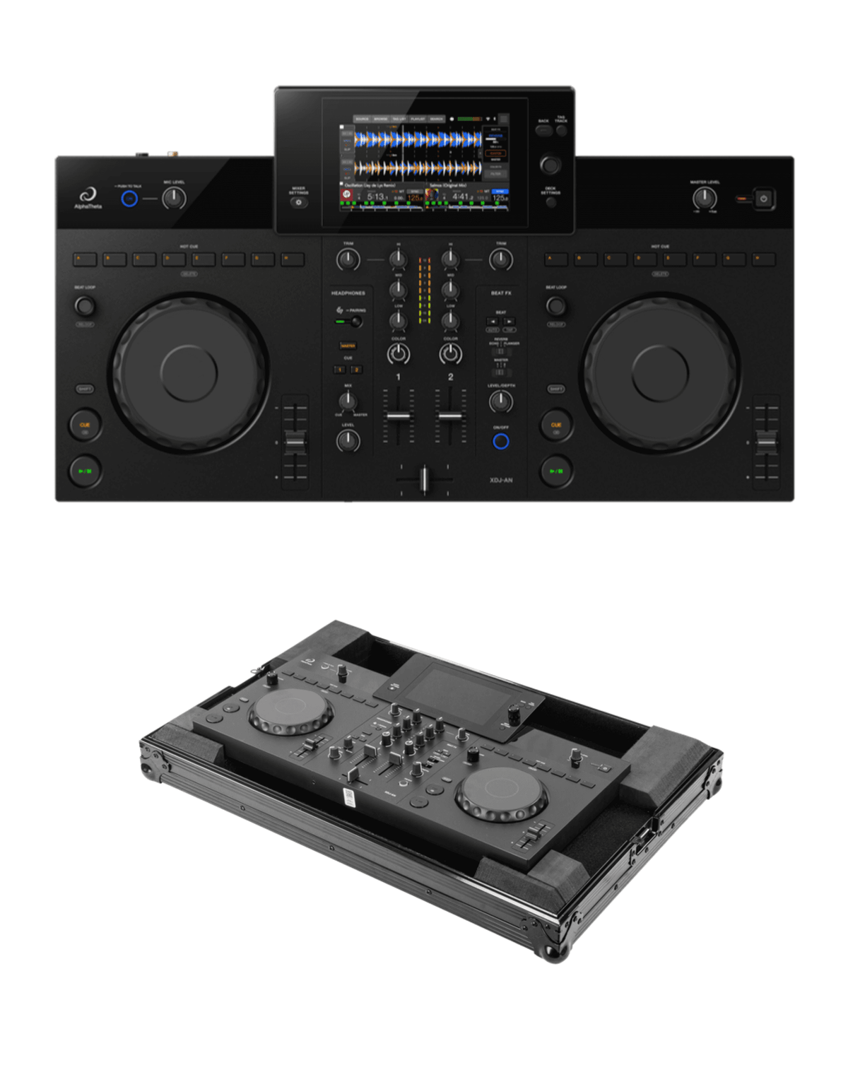 AlphaTheta XDJ-AN + Odyssey FZXDJANBL Flight Case Bundle