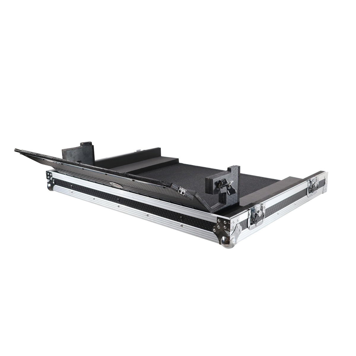 ProX ATA Digital Audio Mixer Flight Case for Soundcraft SI Impact Console with Doghouse compartment and Caster wheels.