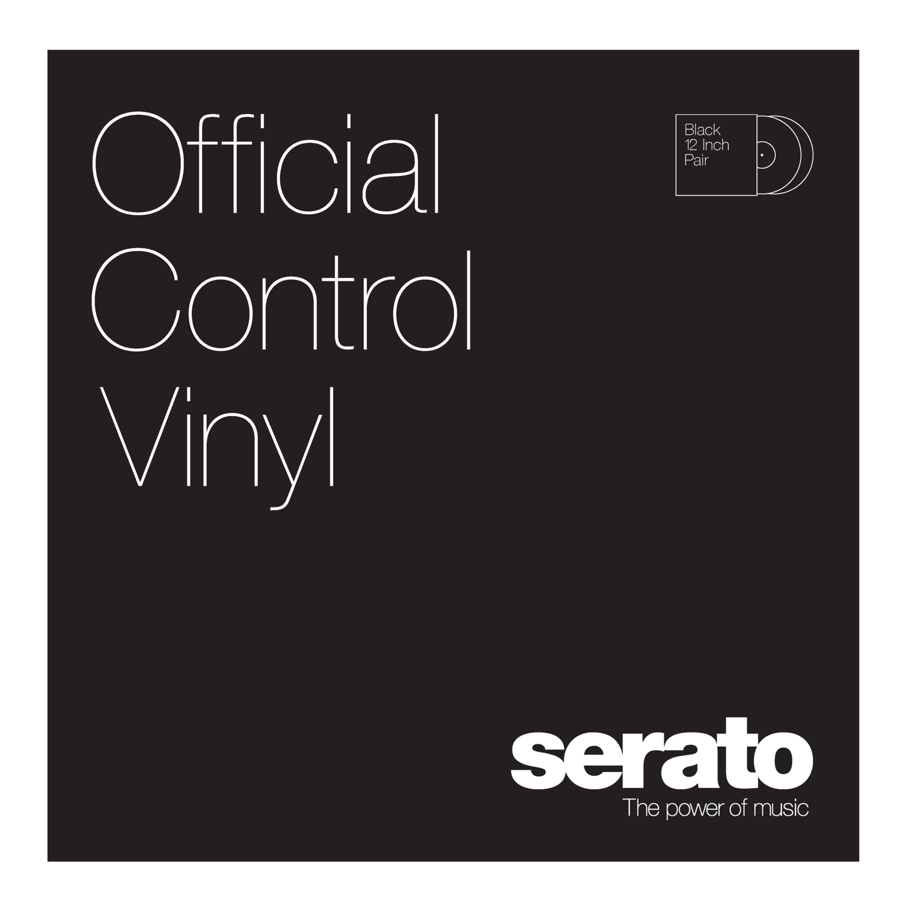 Serato Performance Series 12" Control Vinyl (Pair, Black)