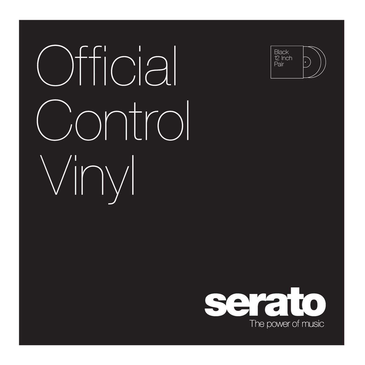 Serato Performance Series 12" Control Vinyl (Pair, Black).