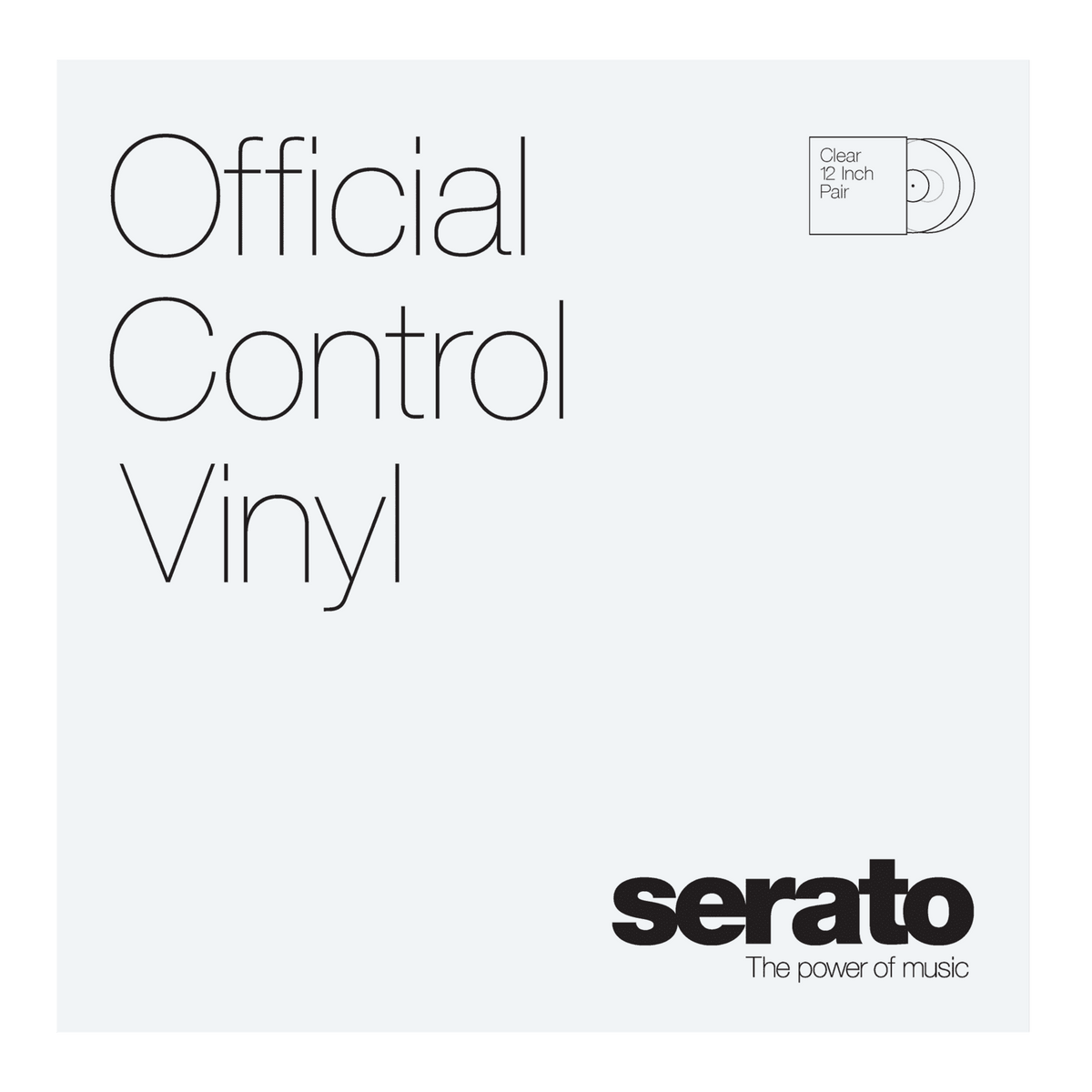 Serato Performance Series 12" Control Vinyl (Pair, Clear).