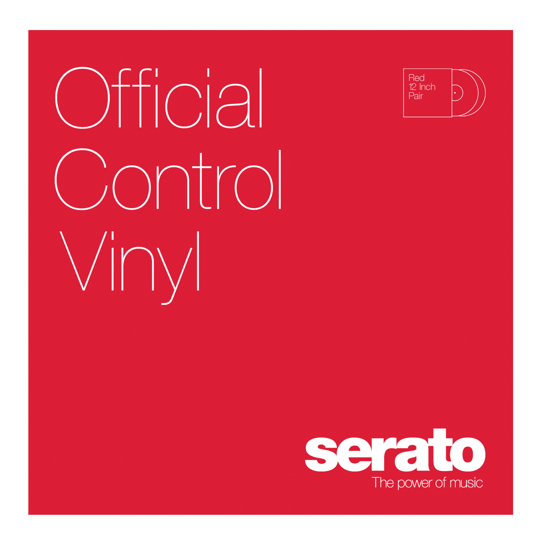 Serato Performance Series 12" Control Vinyl (Pair, Red)