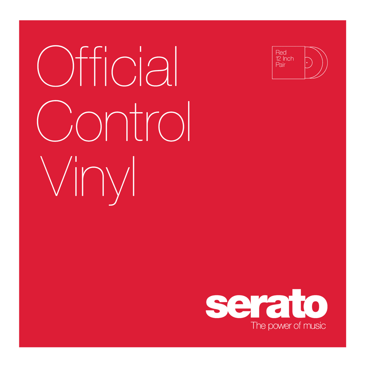 Serato Performance Series 12" Control Vinyl (Pair, Red).