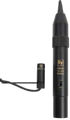 Electro-Voice RE92HW - Hanging Choir Cardioid Condenser Microphone, Black