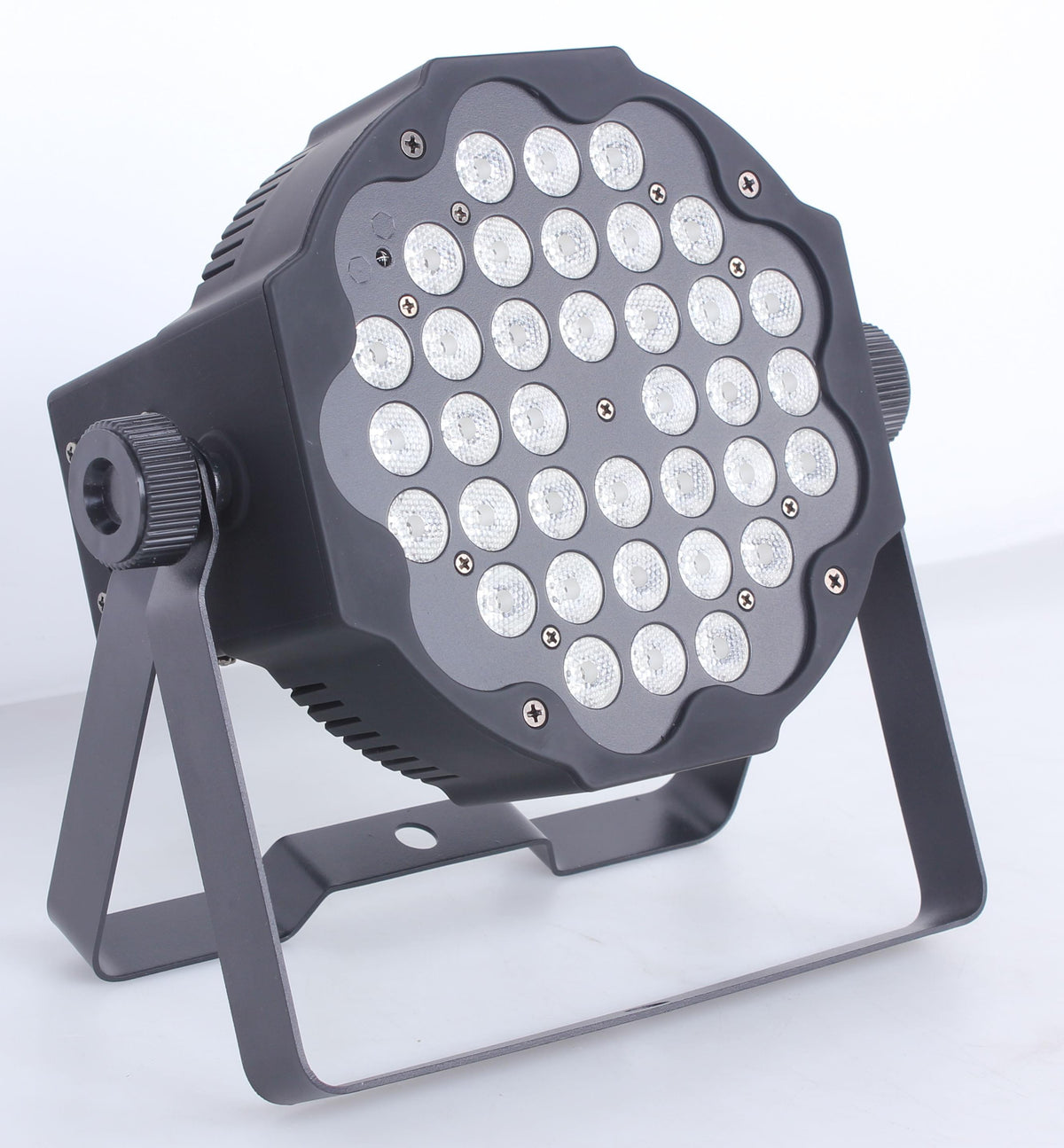 ProX Fusion RGBWA Par 36x 1W LED Slim Par Black Housing.