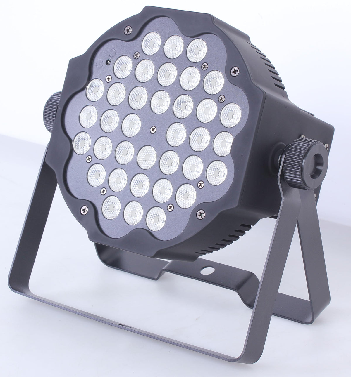 ProX Fusion RGBWA Par 36x 1W LED Slim Par Black Housing.