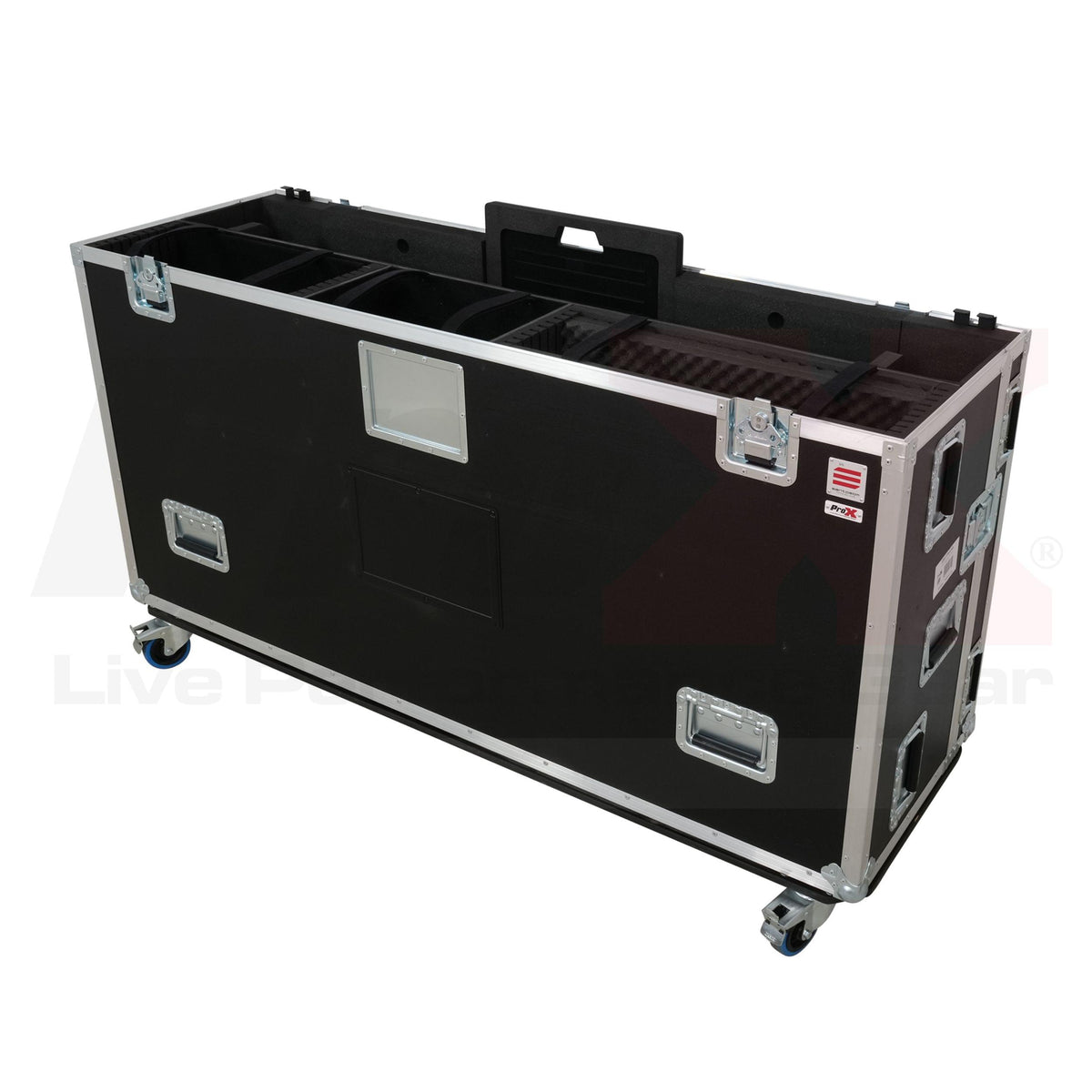 ProX Flight case for Yamaha Rivage PM5 CS-R5 Audio Console Mixer with Doghouse and Wheels by Santosom