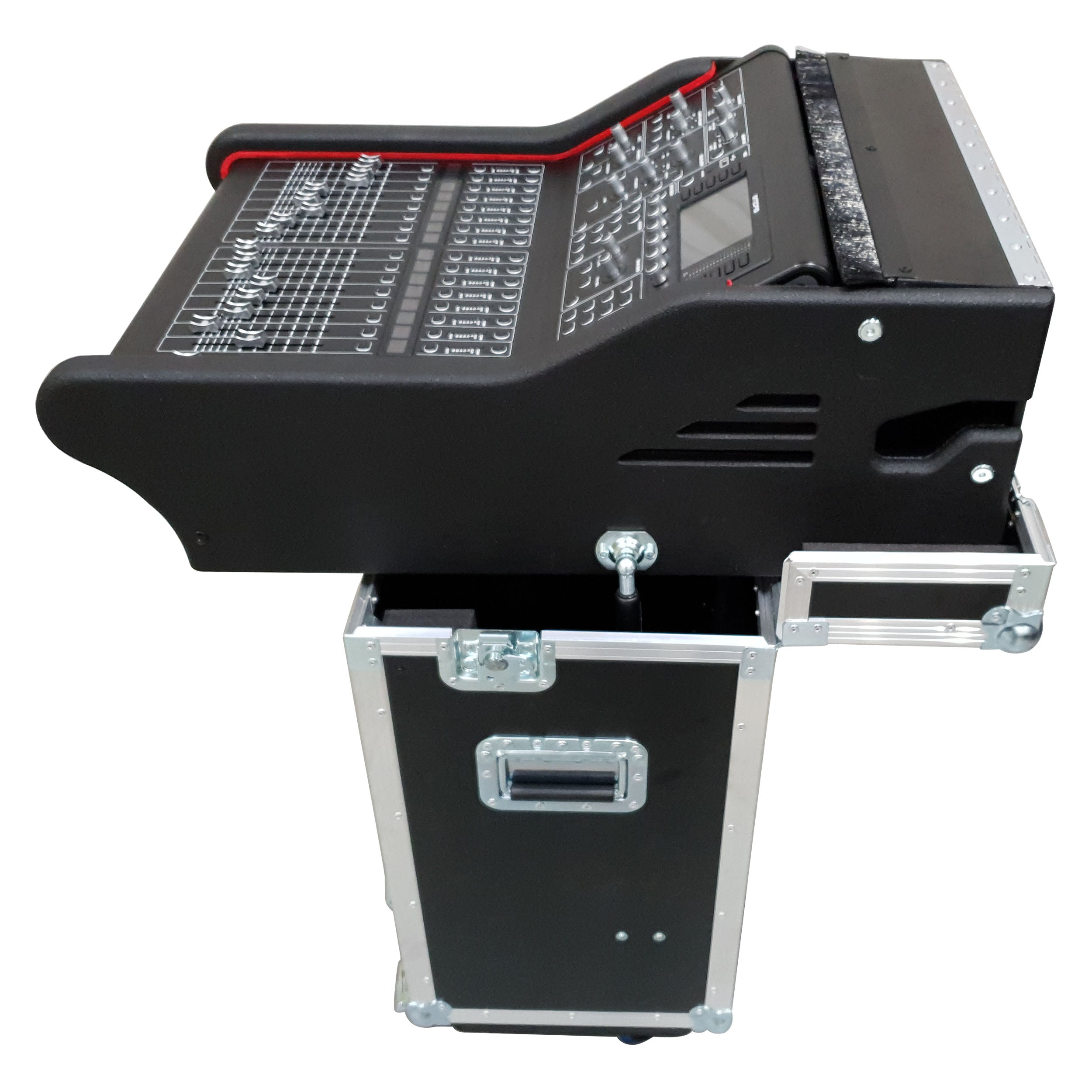 ProX MIDAS M32R Flip-Ready Hydraulic Console Easy Retracting Lifting 1U Rack Space Case by ZCASE