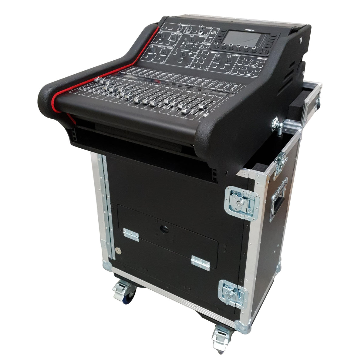 ProX MIDAS M32R Flip-Ready Hydraulic Console Easy Retracting Lifting 1U Rack Space Case by ZCASE.