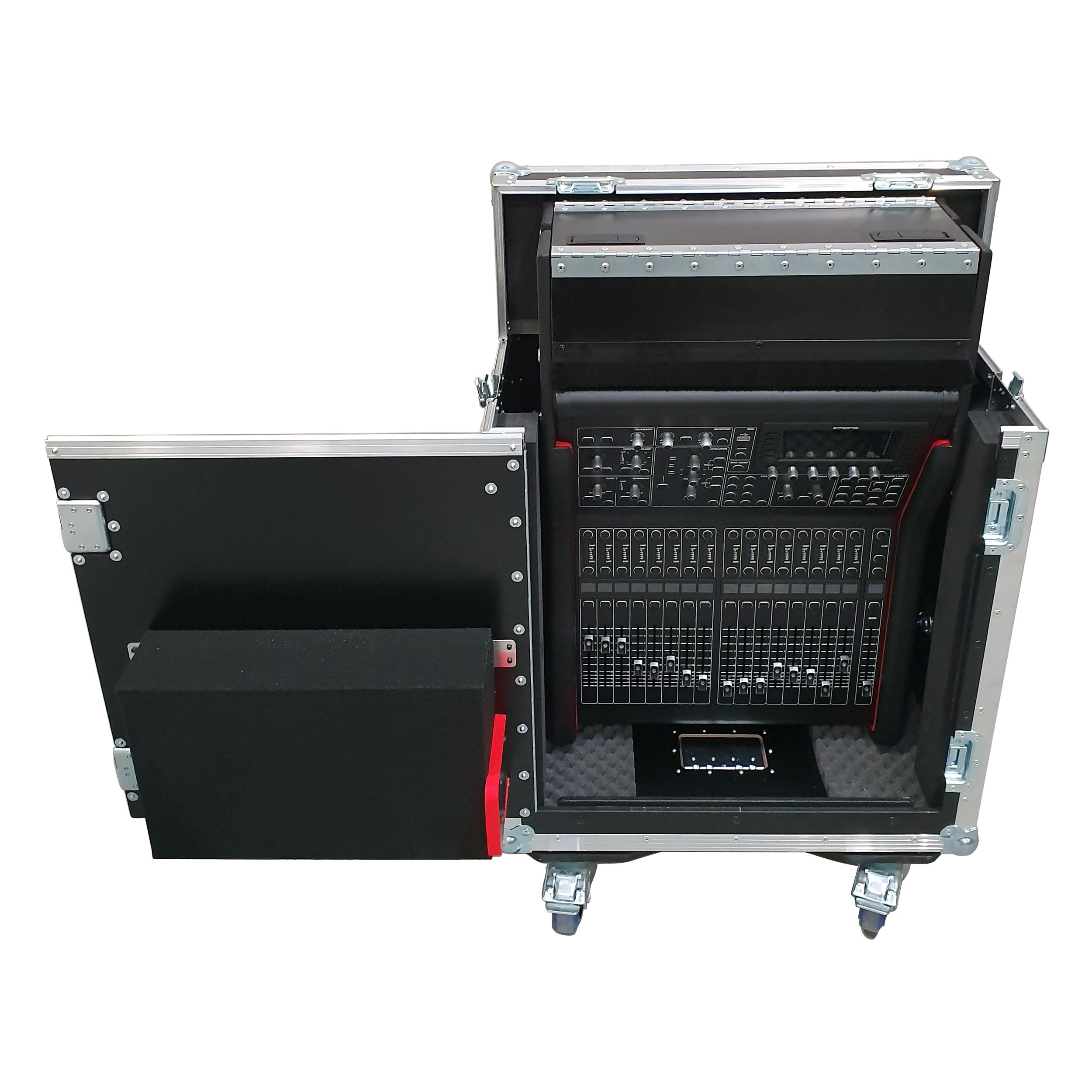 ProX MIDAS M32R Flip-Ready Hydraulic Console Easy Retracting Lifting 1U Rack Space Case by ZCASE