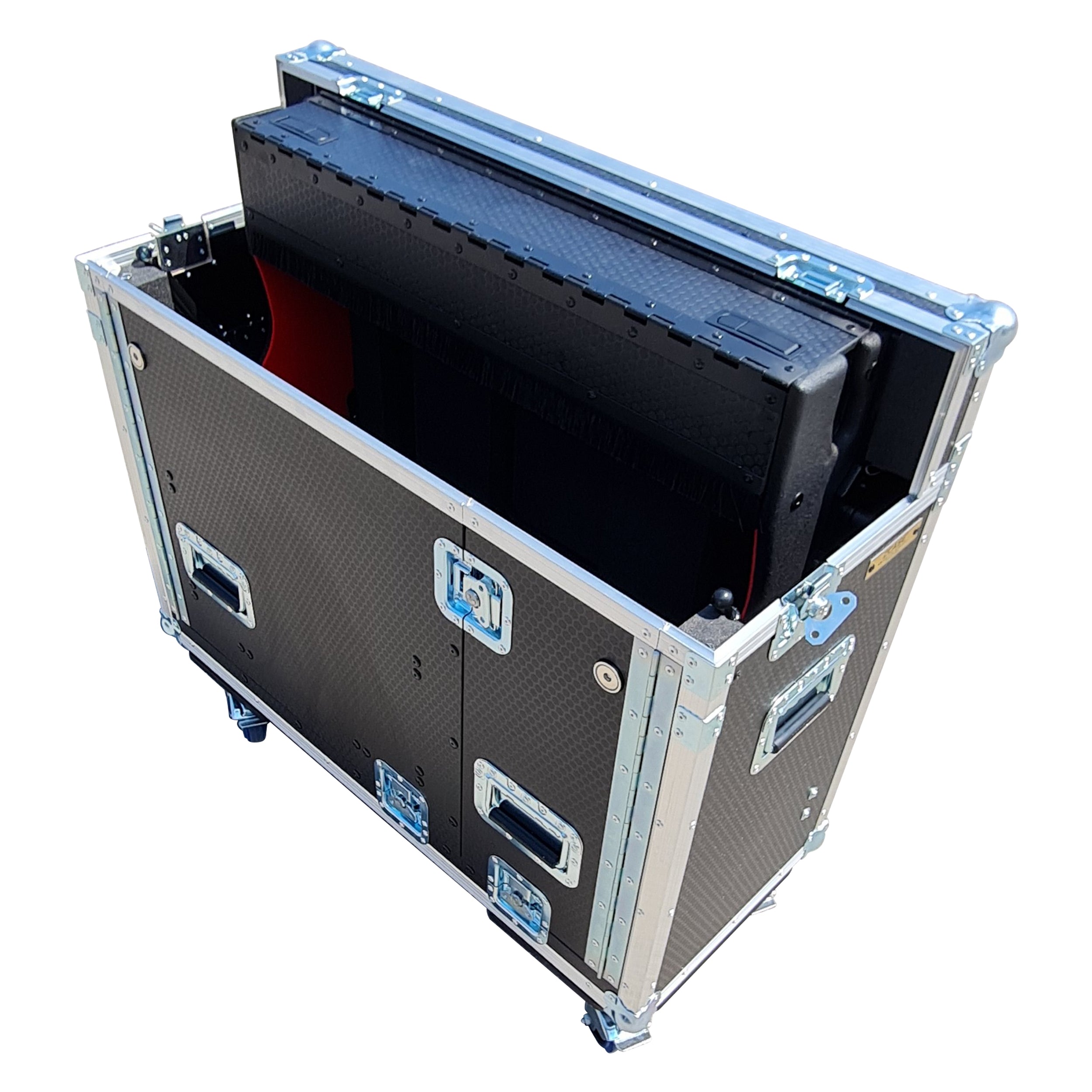 ProX DiGiCO S21 Flip-Ready Hydraulic Console Easy Retracting Detachable Lifting Console Flight Case with wheels by ZCASE