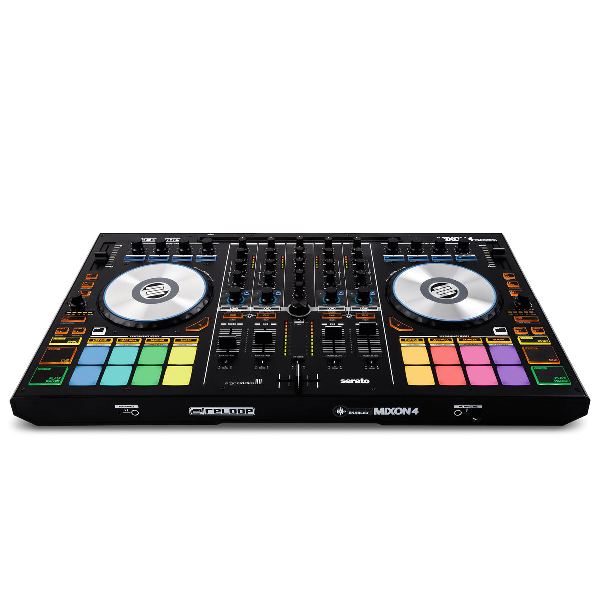 Reloop Mixon 4 - 4-Channel High Performance Hybrid DJ Controller For Serato DJ & Algoriddim.