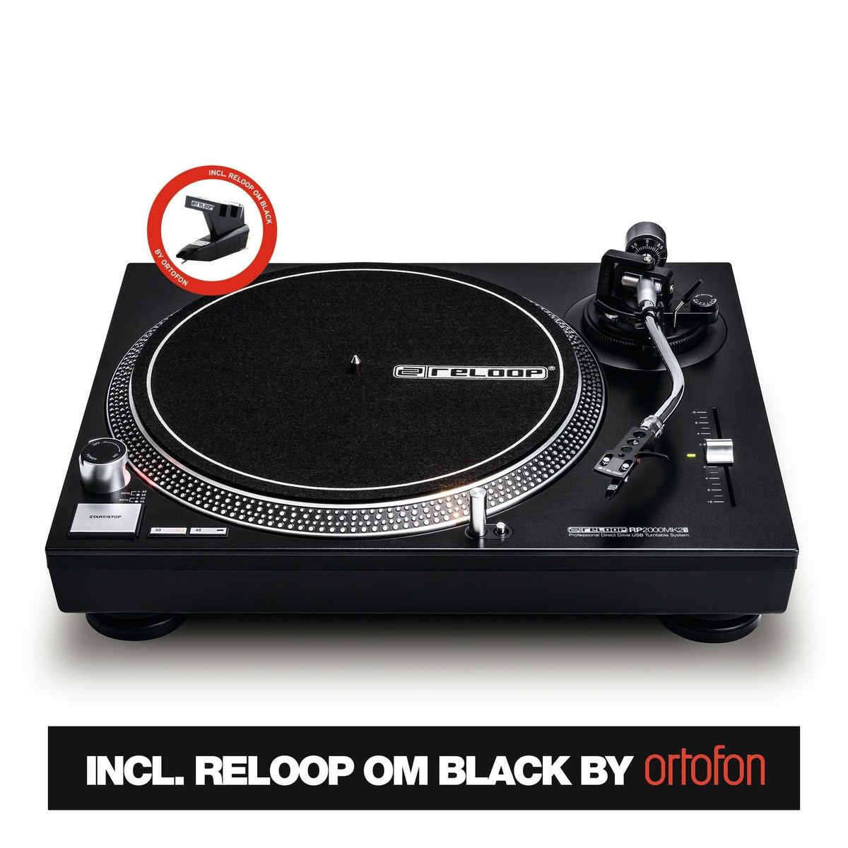 Reloop RP-2000MK2 USB - Professional Direct Drive USB Turntable System.