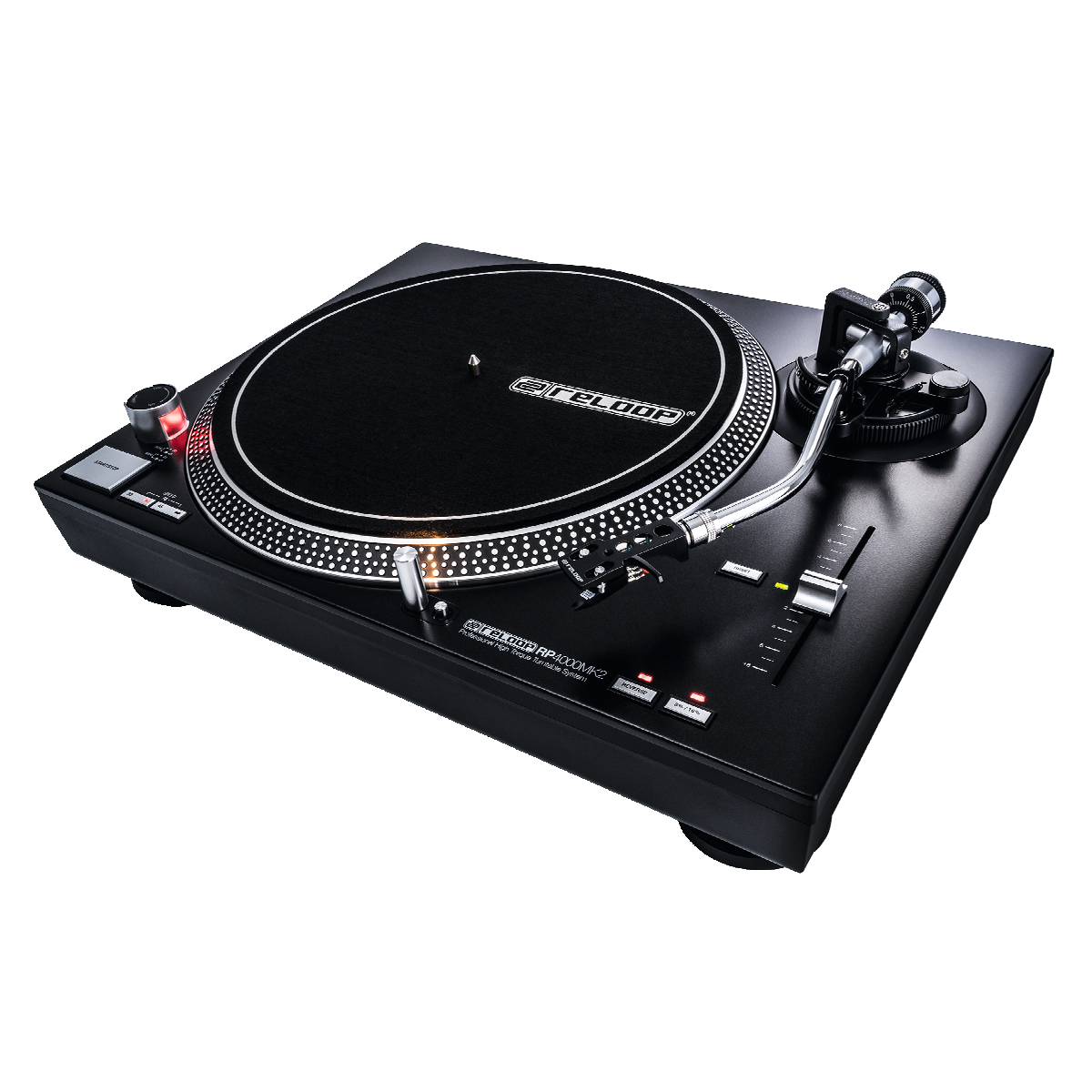 Reloop RP-4000 MK2 - Quartz-Driven DJ Turntable with High-Torque Direct Drive