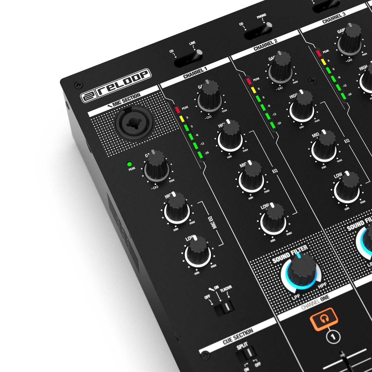 Reloop RMX-44 BT - 4 Channel Bluetooth DJ Club Mixer.