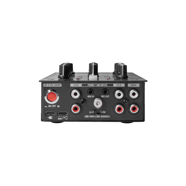 Reloop PTB2 - Portable 2+1-Channel DJ Mixer with DVS & Bluetooth Interface.
