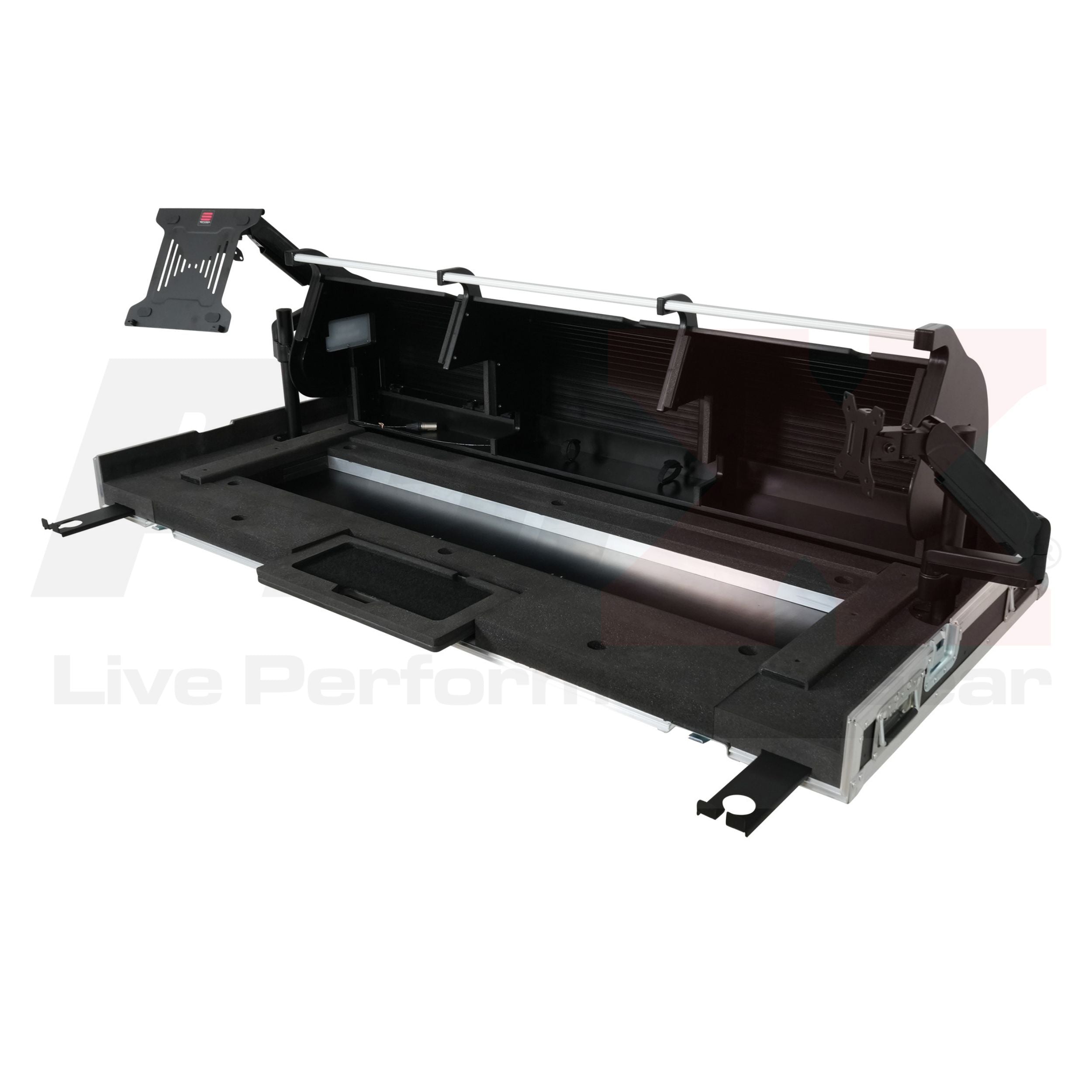 ProX Flight case for Yamaha Rivage PM5 CS-R5 Audio Console Mixer with Doghouse and Wheels by Santosom