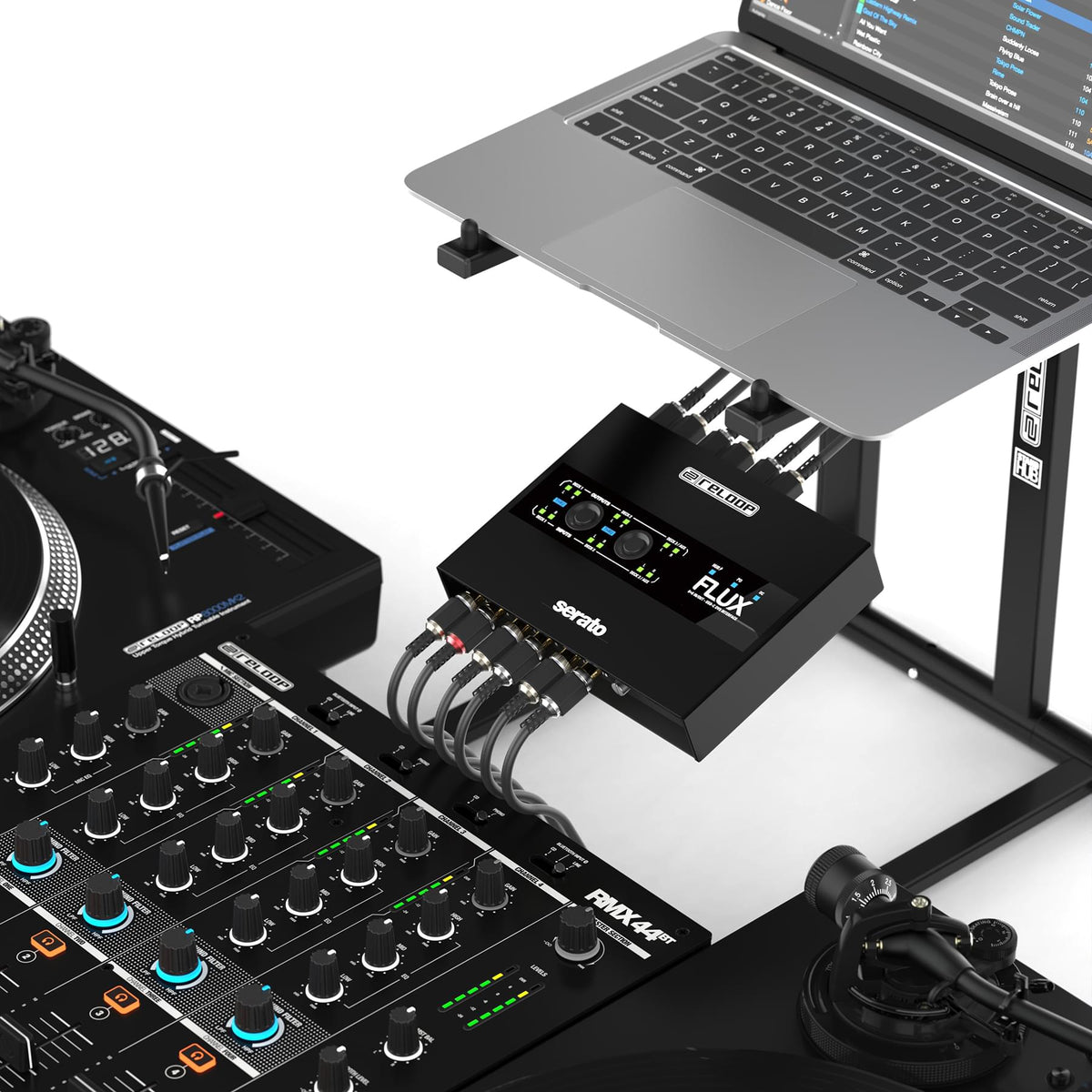 Reloop FLUX - 6x6 IN/OUT USB-C DVS Interface for Serato DJ Pro.