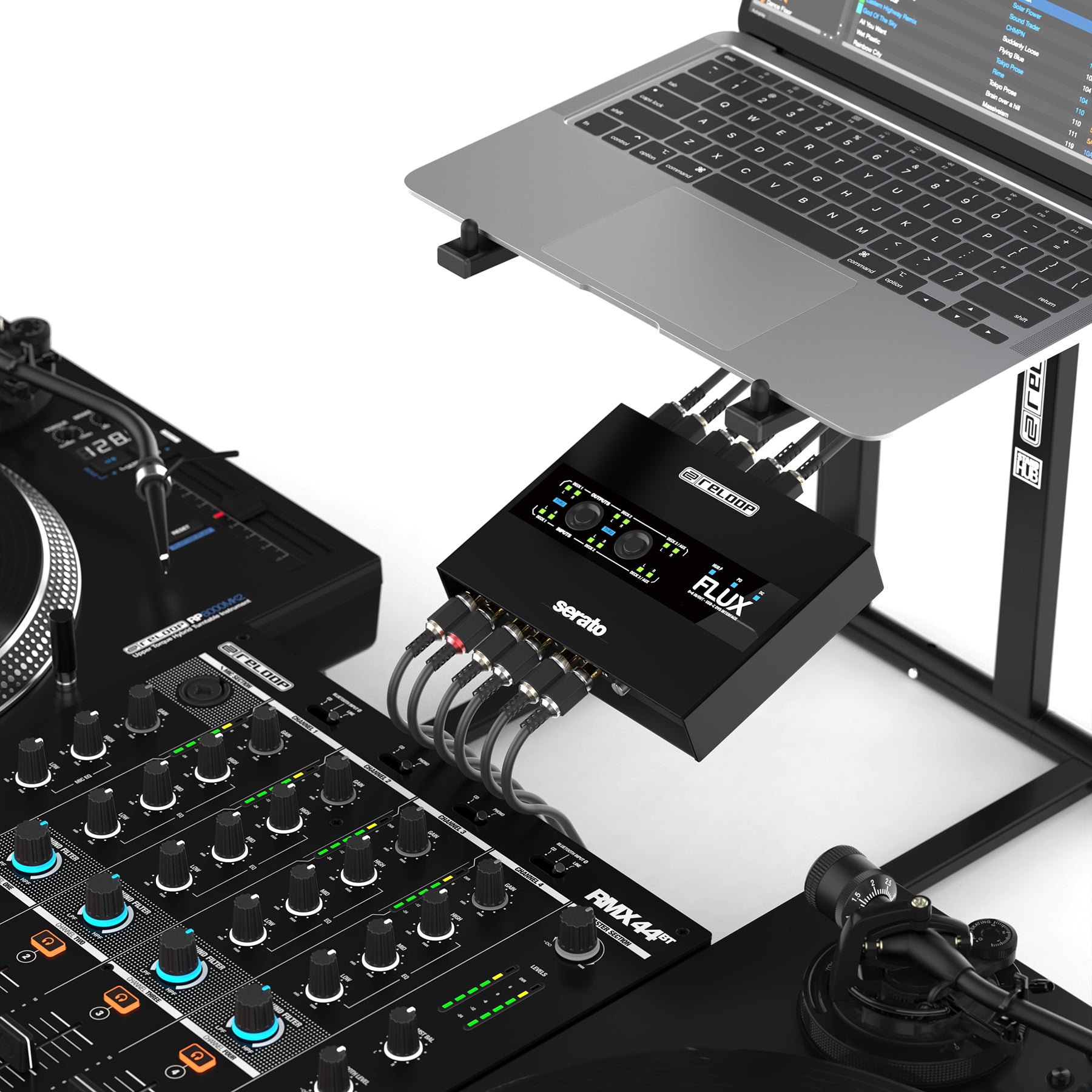Reloop FLUX - 6x6 IN/OUT USB-C DVS Interface for Serato DJ Pro.