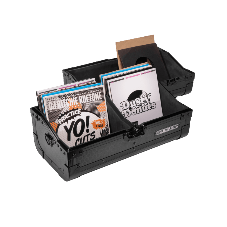 Reloop 7'' Record Case 150 Black - Reliable Companion Case for 7″ Vinyl.