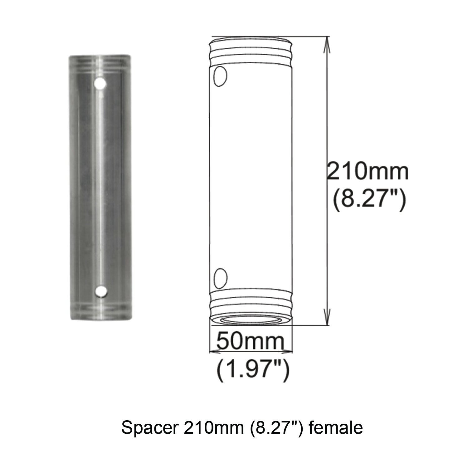 ProX Spacer 210mm Female Coupler