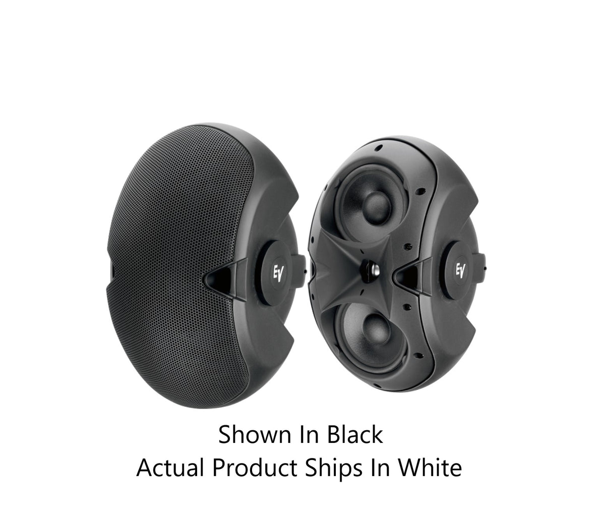 Electro-Voice EVID 6.2TW - 2-Way Twin 6" Woofer and 1" Tweeter, Pair, White