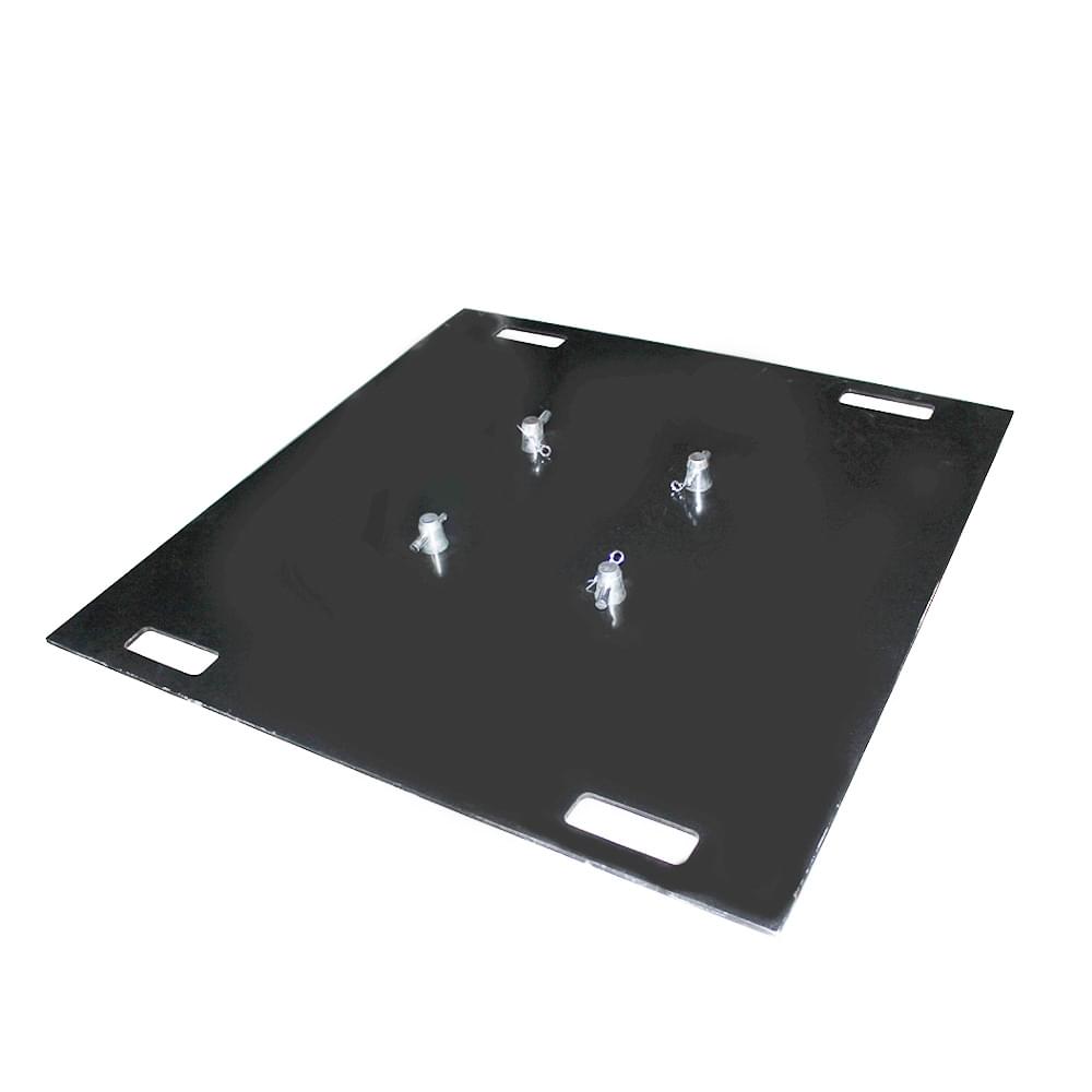 ProX 36'' Steel 10mm Truss Base Plate for F34 F32 F31 Conical Square Truss with Connectors - Black Finish.