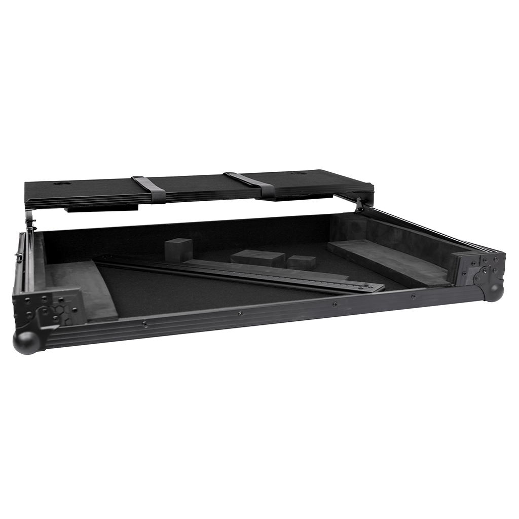 Headliner HL10012 - Pitch Black Flight Case for DDJ-FLX10 W/ Laptop Platform.