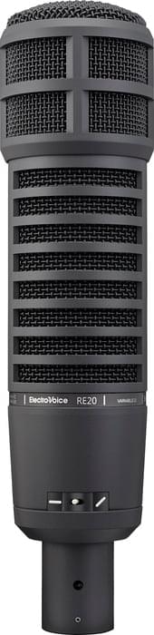 Electro-Voice RE20-BLACK - Studio Broadcast Microphone with Variable-D, Black
