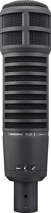 Electro-Voice RE20-BLACK - Studio Broadcast Microphone with Variable-D, Black