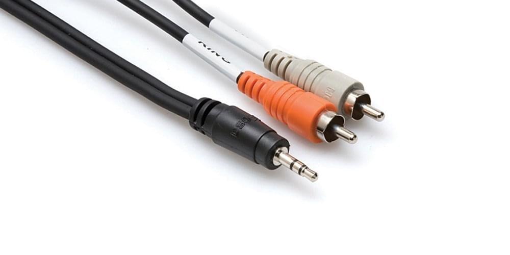 Hosa CMR-210 - 3.5 mm TRS to Dual RCA.