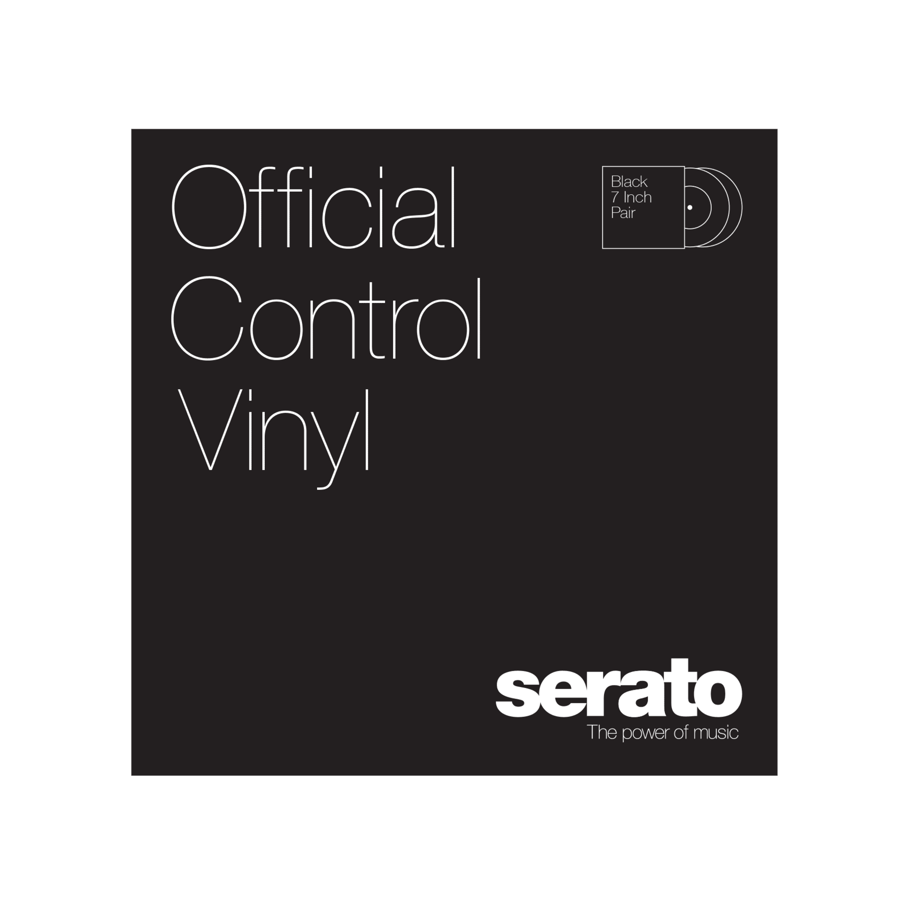 Serato Performance Series 7" Control Vinyl (Pair, Black)
