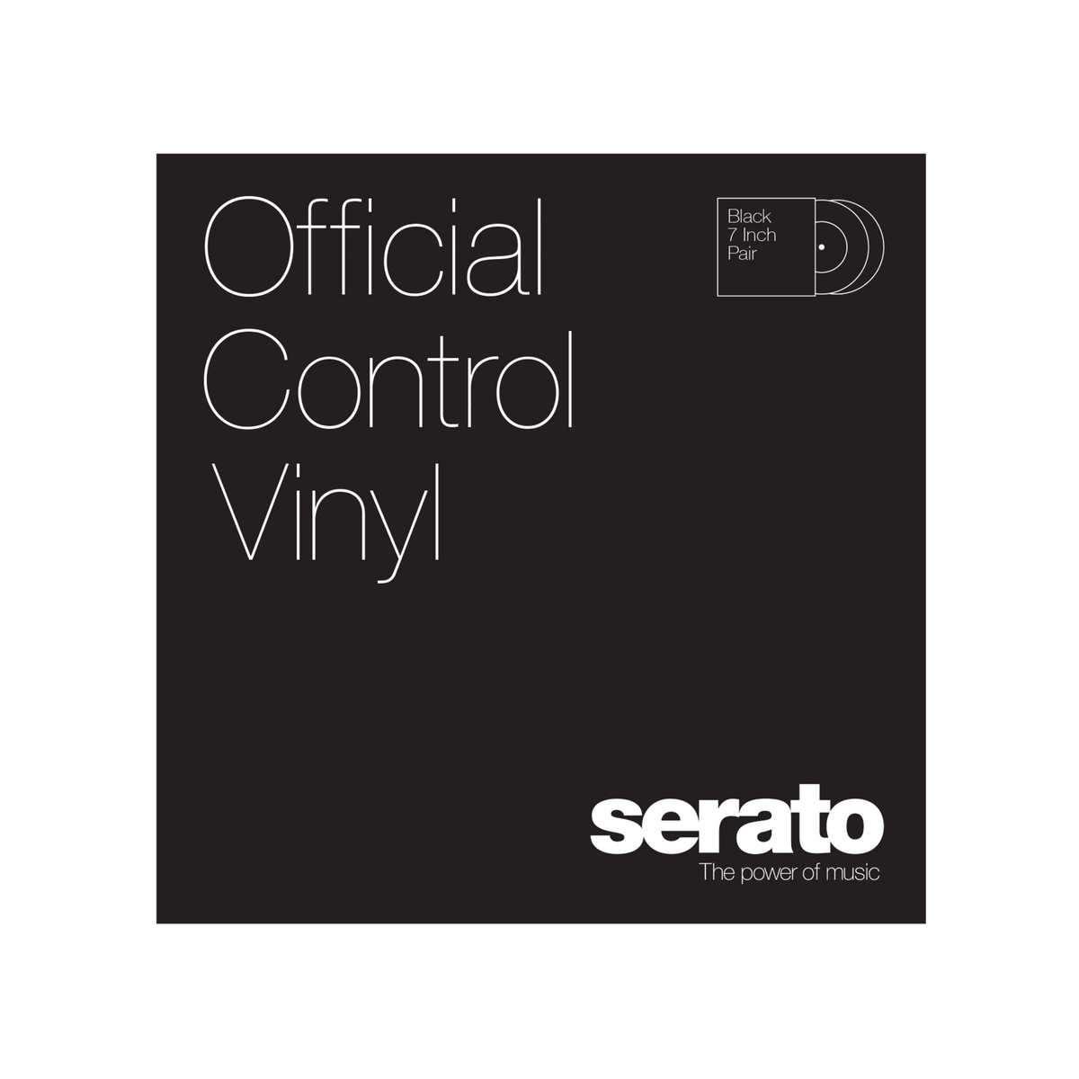 Serato Performance Series 7" Control Vinyl (Pair, Black).