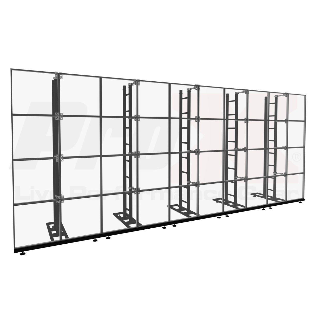ProX LED Video Display Panel Ground Support System Package 5M/16.40FT Width x 2.0M/6.56FT Height in Black.