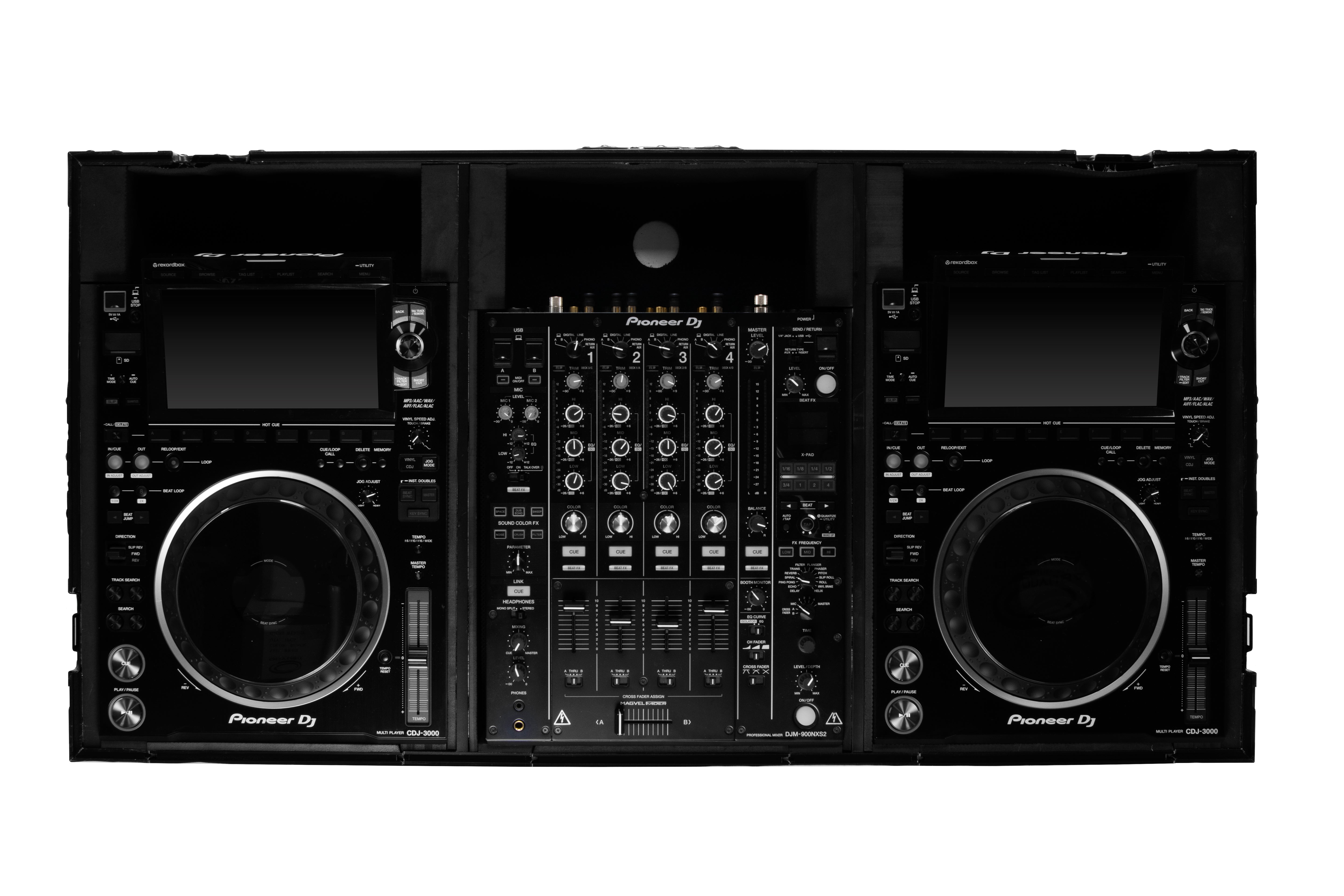Odyssey 810158 - Industrial Board Case Fitting Most 12″ DJ Mixers and Two Pioneer CDJ-3000