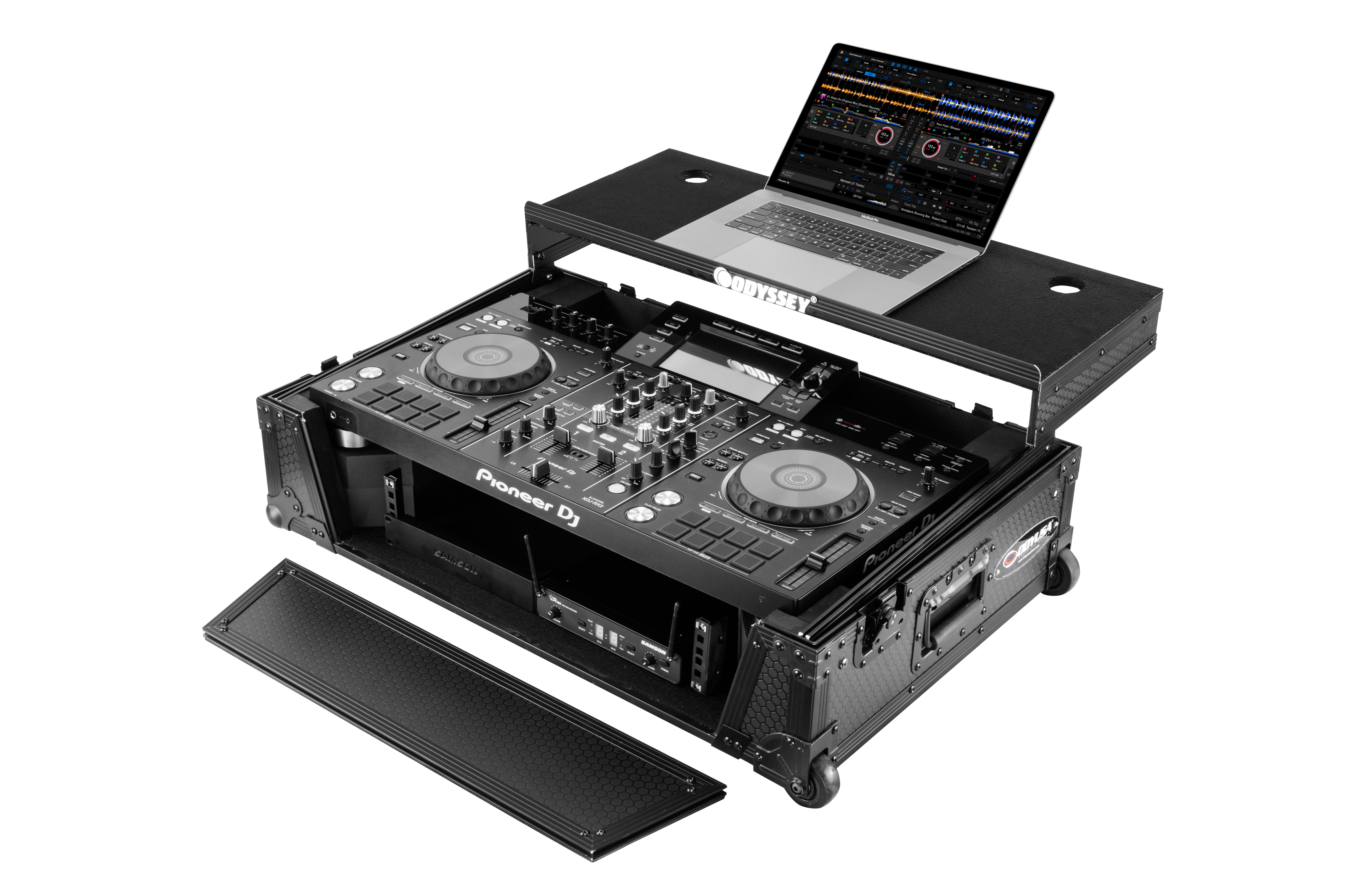 Odyssey 810226 - Pioneer XDJ-RX3 / XDJ-RX2 Industrial Board Glide Style 2U Case