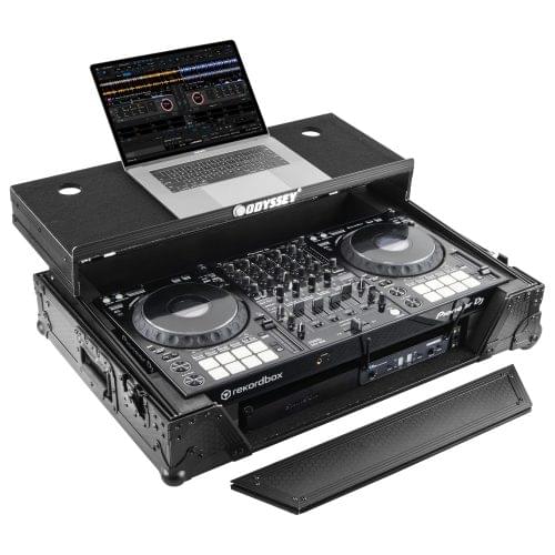 Odyssey 810271 - Custom Fit for Pioneer DDJ-1000 Industrial Board Glide Style 1U Case with Wheels