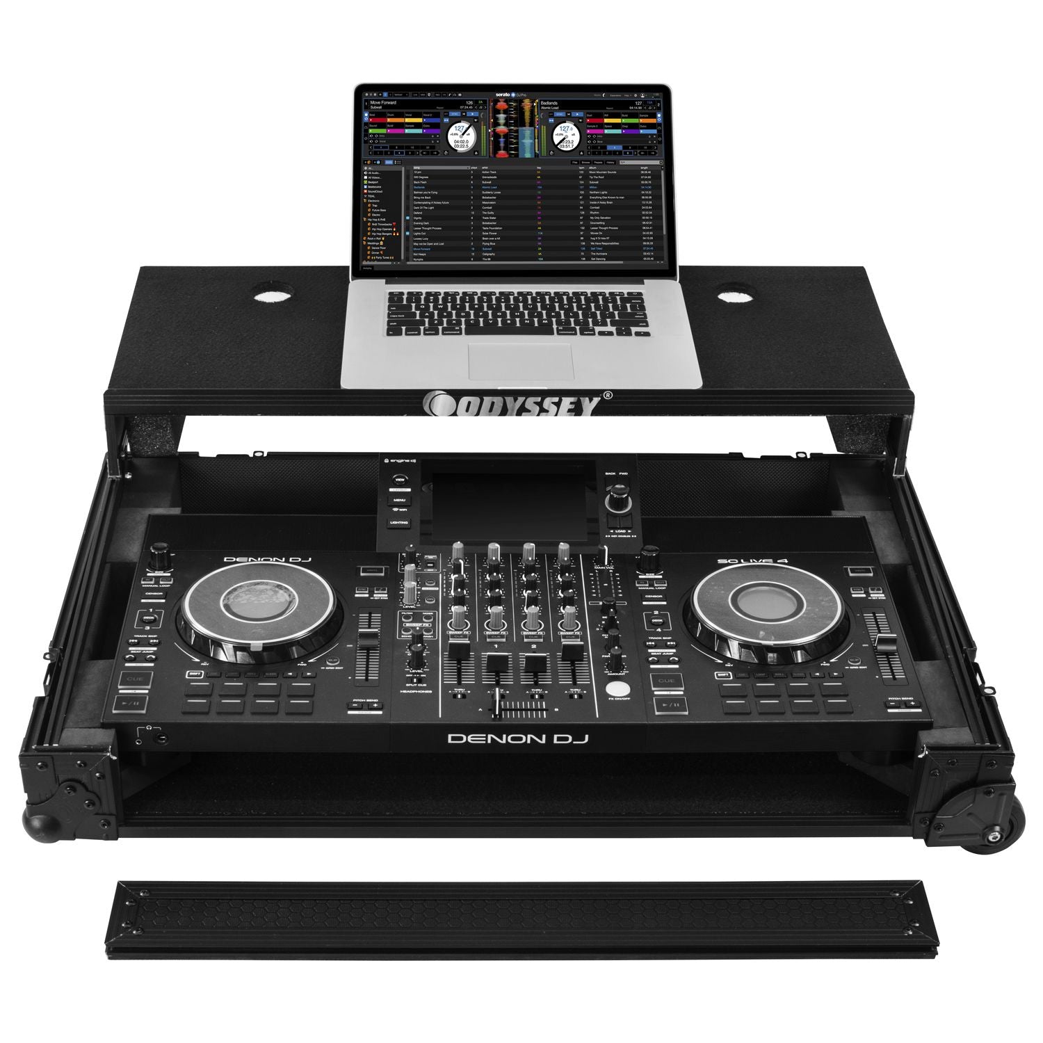 Odyssey 810SC4M - Denon DJ SC LIVE 4 I-Board Flight Case with Glide Style Laptop Platform