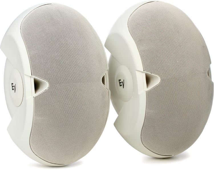 Electro-Voice EVID 6.2W - Dual 6" 2-Way Surface-Mount Loudspeaker Pair, White