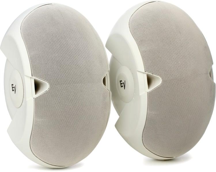 Electro-Voice EVID 6.2W - Dual 6" 2-Way Surface-Mount Loudspeaker Pair, White