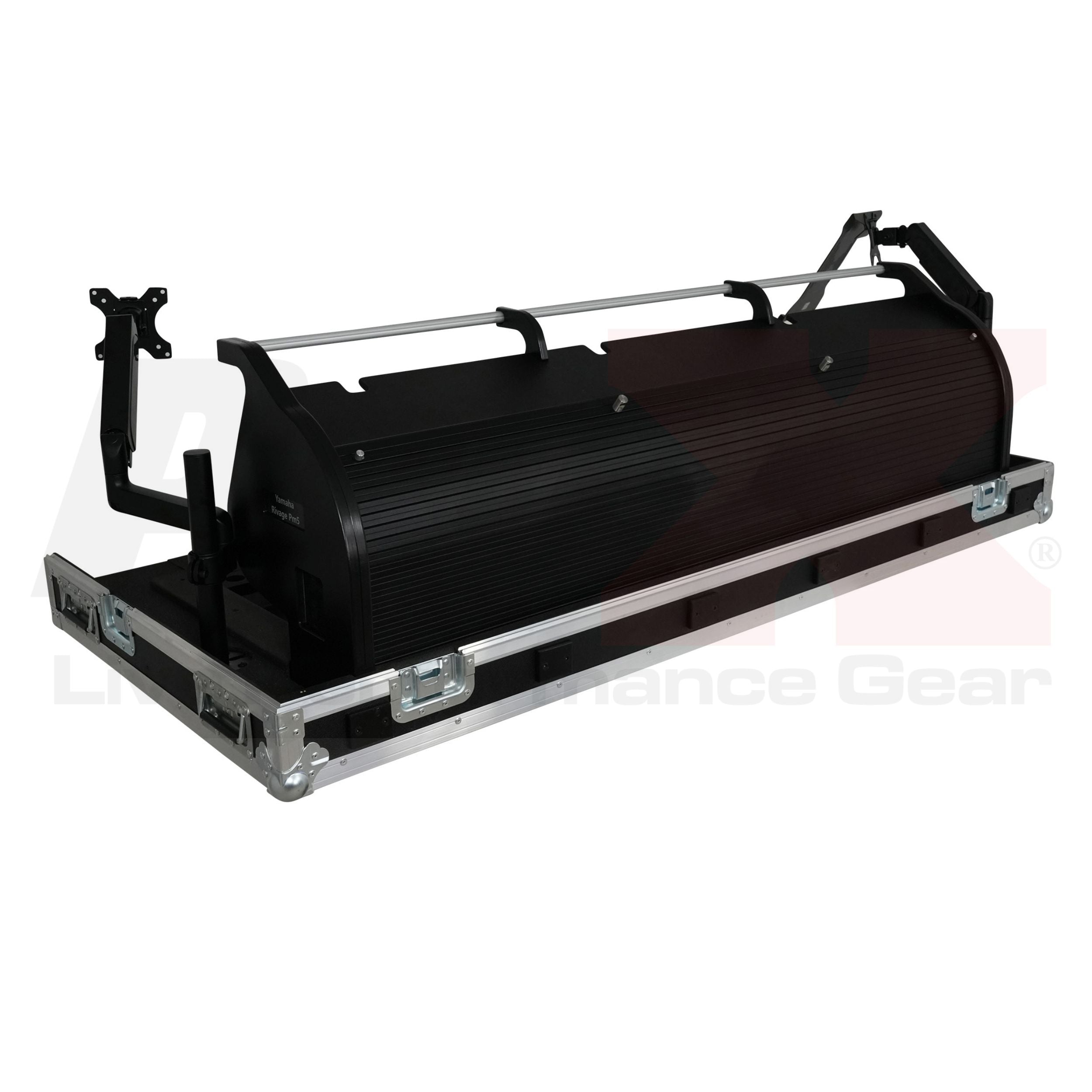 ProX Flight case for Yamaha Rivage PM5 CS-R5 Audio Console Mixer with Doghouse and Wheels by Santosom