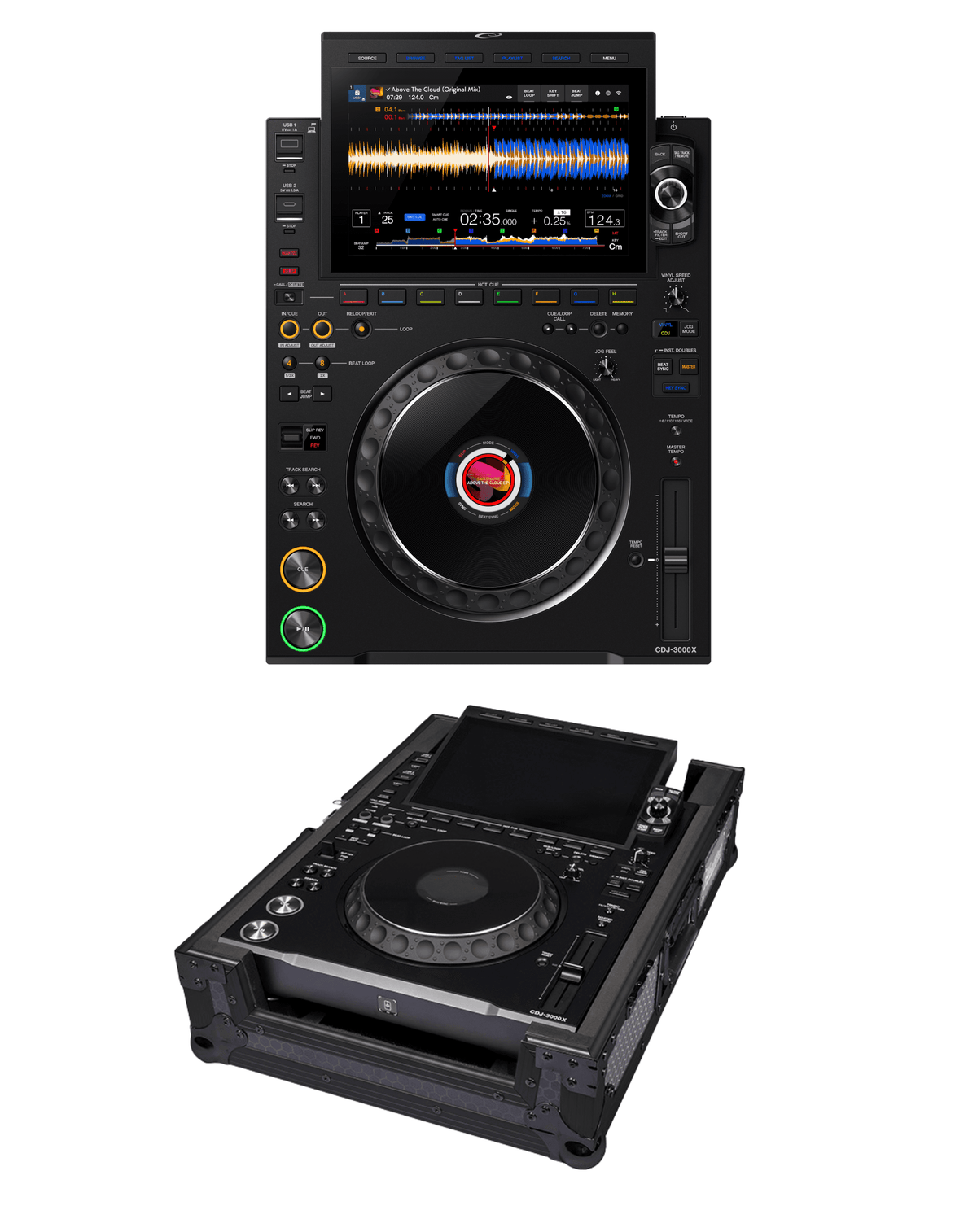 AlphaTheta CDJ-3000X + Headliner HL10208 Case Bundle
