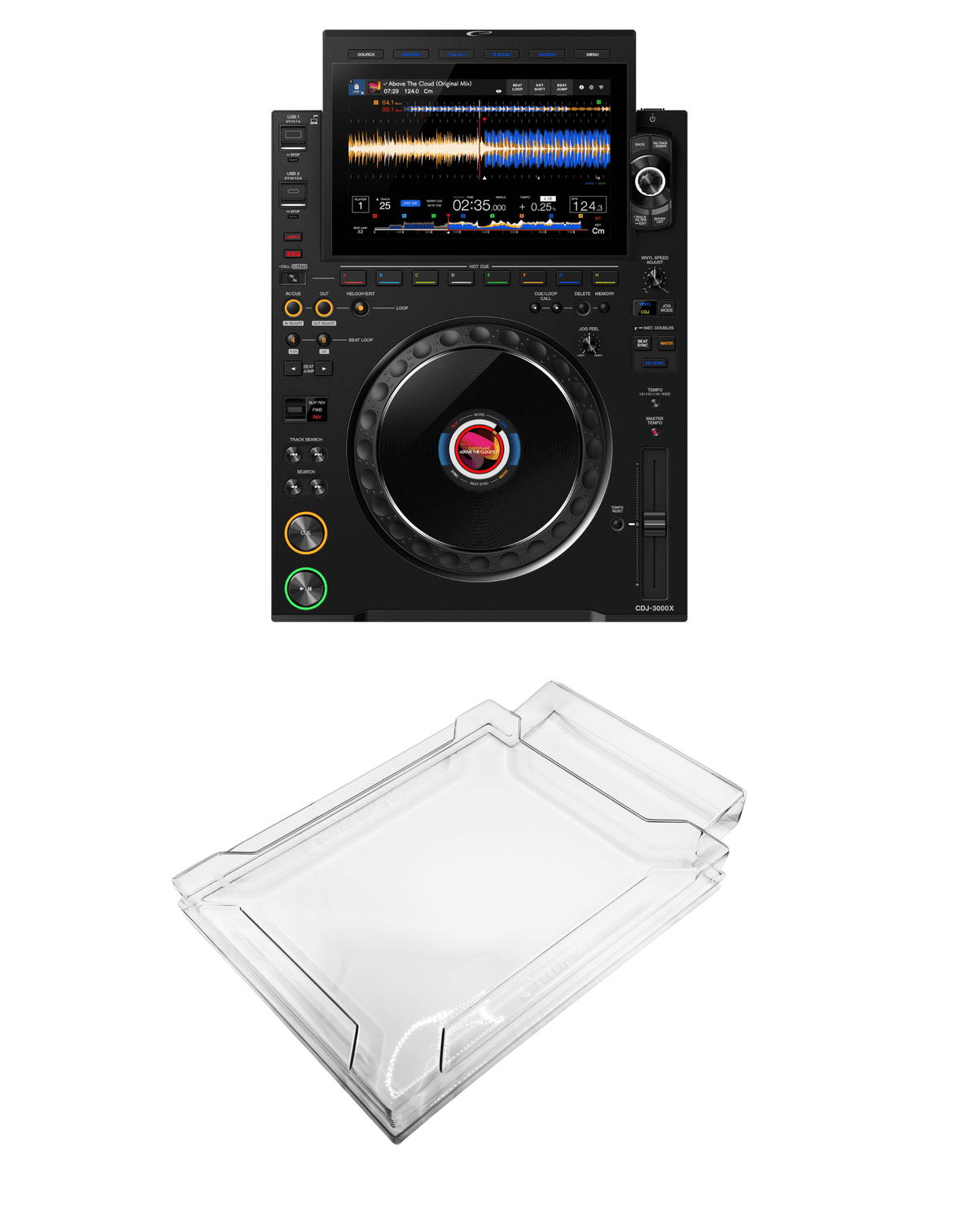 AlphaTheta CDJ-3000X + Odyssey AGSCDJ3000X Cover Bundle