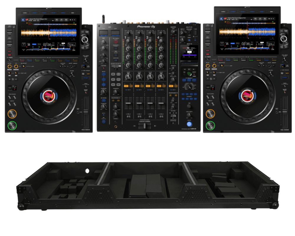 AlphaTheta CDJ-3000X + Pioneer DJ DJM-A9 + ProX XS-CDM3KV10A9 WBL Case Bundle